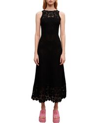 Maje - Rebellina Crochet Detail Sleeveless Dress - Lyst