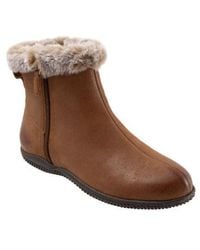 Softwalk - Helena Faux Fur Bootie - Lyst