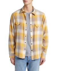 Billy Reid - Plaid Flannel Snap-up Western Shirt - Lyst