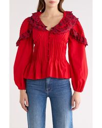 Damson Madder - Caroline Long-Sleeve Blouse - Lyst