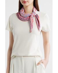 Echo - Clover Pleated Diamond Scarf - Lyst