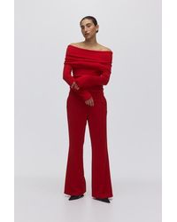 H&M - Flared Tailored Trousers - Lyst