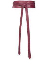 Ada - Handmade Leather Wrap Belt - Lyst