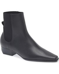 Mango - Square Toe Bootie - Lyst