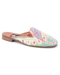 PAIGE - Needlepoint Paisley Mule - Lyst