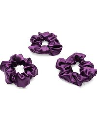 BLISSY - 3-Pack Silk Scrunchies - Lyst