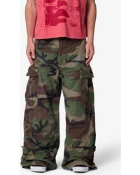 MNML - Military Rave Wide Leg Cargo Pants - Lyst