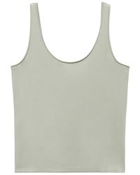 Mango - Stretch Cotton Tank - Lyst