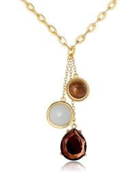 Jessica Simpson - Resin Stone Dangle Pendant Necklace For 18+3-Tone Statement Necklace - Lyst