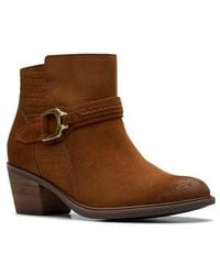 Clarks - Neva Buckle Bootie - Lyst
