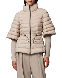 SOIA & KYO - Skye Water Repellent Mixed Media Down Puffer Coat - Lyst