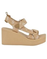 Guess - Daysa Slingback Platform Wedge Sandal - Lyst