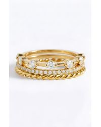 Mint & Lily - Modern Ring Stack - Lyst