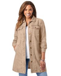 Jessica London - Long Denim Jacket - Lyst