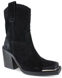 Zigi - Suede Western Square-Toe Boots - Lyst