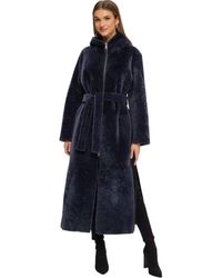 Gorski - Reversible Textured Shearling Lamb Coat - Lyst