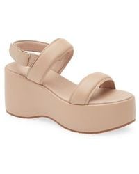 Chocolat Blu - Kande Slingback Platform Wedge Sandal - Lyst