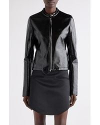 Courreges - City Vinyl Biker Jacket - Lyst