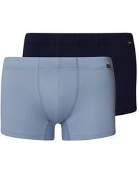 Hanro - Cotton Essentials 2-Pack Cotton Boxer Briefs With Covered Waistband - Lyst