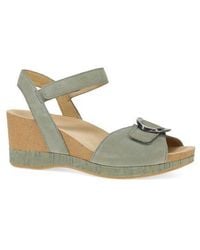 Dansko - Stella Ankle Strap Platform Wedge Sandal - Lyst