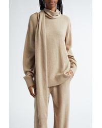 Stella McCartney - Scarf Detail Cashmere & Wool Sweater - Lyst
