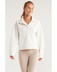 Zella - Textured Half Zip Pullover - Lyst