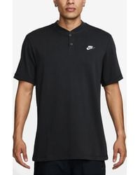Nike - Club Short Sleeve Cotton Henley - Lyst