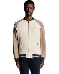 Lyle & Scott - Interlock Contrast Raglan Bomber Jacket - Lyst