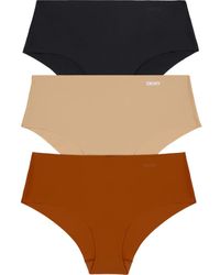 DKNY - Litewear Cut Anywhere Assorted 3-Pack Hipster Briefs - Lyst