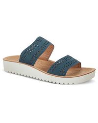 Flexus by Spring Step - Bayshore Crystal Cutout Slide Sandal - Lyst