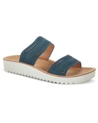 Flexus by Spring Step - Bayshore Crystal Cutout Slide Sandal - Lyst