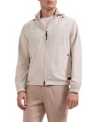 Bugatchi - Water Repellent Packable Jacket With Removable Hood - Lyst