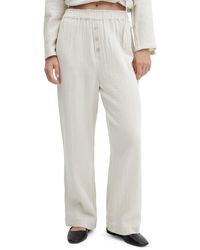 Mango - Cotton Pajama Pants - Lyst