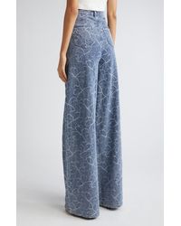 Ramy Brook - Adley Embroidered Wide Leg Jeans - Lyst