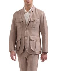 Bugatchi - Linen Safari Jacket - Lyst