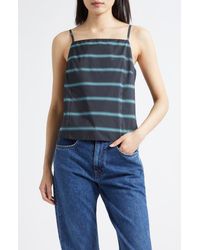 STAUD - Maisie Square Neck Sleeveless Top - Lyst