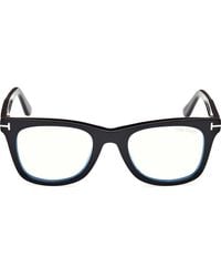Tom Ford - 50Mm Square Light Blocking Optical Glasses - Lyst