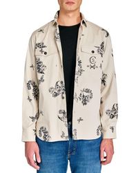 Con.struct - Slim Fit Skull Shirt Jacket - Lyst