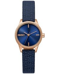 DKNY - L 113 Leather Strap Watch - Lyst