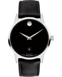 Movado - Museum Classic Automatic Leather Strap Watch, 40Mm - Lyst