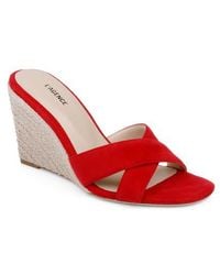 L'Agence - Rosaline Espadrille Wedge Slide Sandal - Lyst