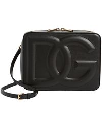 Dolce & Gabbana - Medium Dg Logo Leather Camera Crossbody Bag - Lyst