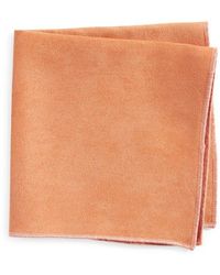 CLIFTON WILSON - Dachsund Solid Cotton Pocket Square - Lyst