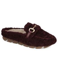 MIA - Cocoa Faux Shearling Slipper - Lyst