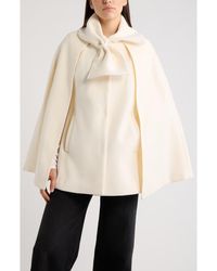 Cece - Bow Scarf Collar Cape - Lyst