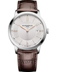 Baume & Mercier - Classima Leather Strap Watch, 40Mm - Lyst