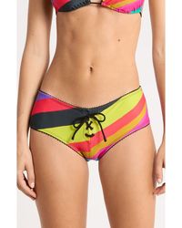 Jaded London - Freda Stripe Lace-Up Bikini Bottoms - Lyst