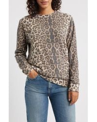 Loveappella - Crewneck Brushed Jersey Sweater - Lyst