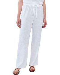 Bella Dahl - Fray Hem Drawstring Beach Pants - Lyst