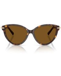 Tiffany & Co. - 56Mm Polarized Cat Eye Sunglasses - Lyst